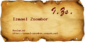 Izmael Zsombor névjegykártya